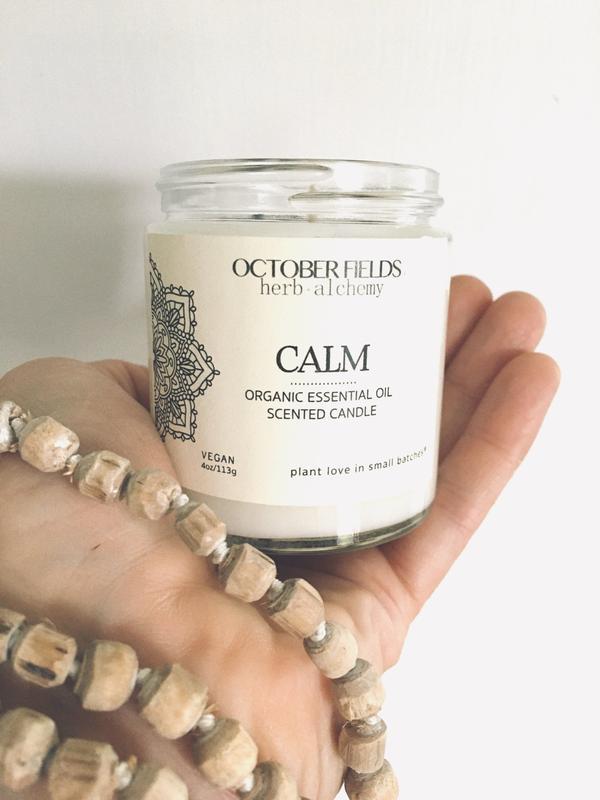 'Calm' Essential Oil Candle : Lavender + Sage - IOSOI Skin Lab