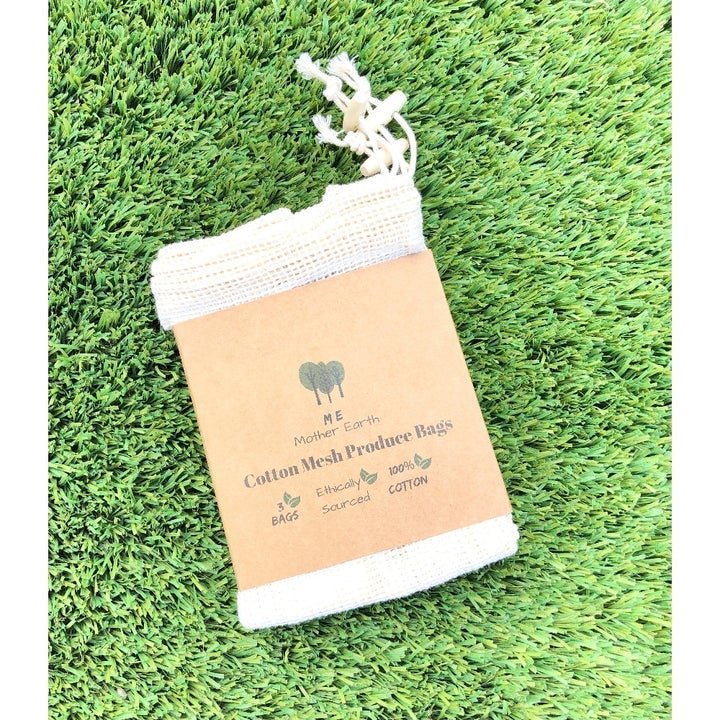 Cotton Mesh Produce Bags- 3 pack - IOSOI Skin Lab