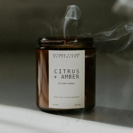Fragrance Oil Candle: CITRUS + AMBER - IOSOI Skin Lab