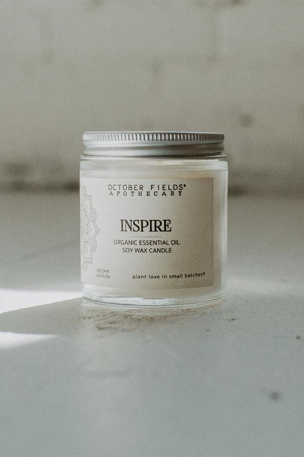 'Inspire' Essential Oil Candle : Sandalwood + Cardamom - IOSOI Skin Lab
