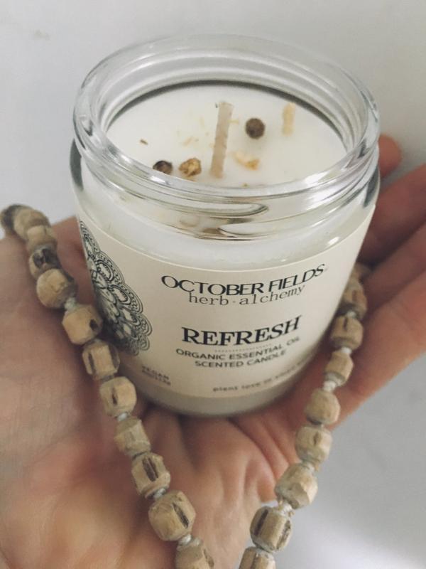'Refresh' Essential Oil Candle : Grapefruit + Coriander - IOSOI Skin Lab