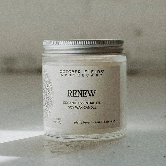 'Renew' Essential Oil Candle : Lemongrass + Balsam Fir 香茅及膠樅 - IOSOI Skin Lab