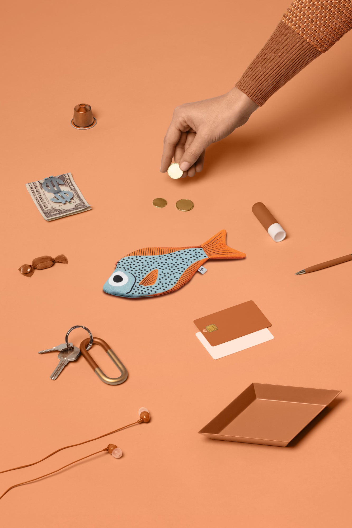 Sweeper Fish - Aqua - Purse Or Keychain - IOSOI Skin Lab