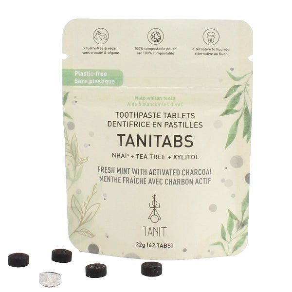TANITABS - Toothpaste Tablets - Compostable pack (Fresh Mint) - IOSOI Skin Lab