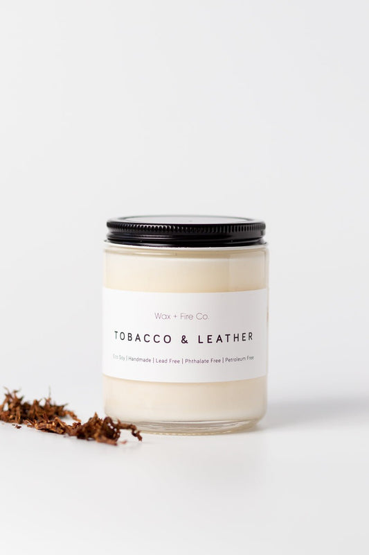 Tobacco & Leather Soy Candle - IOSOI Skin Lab